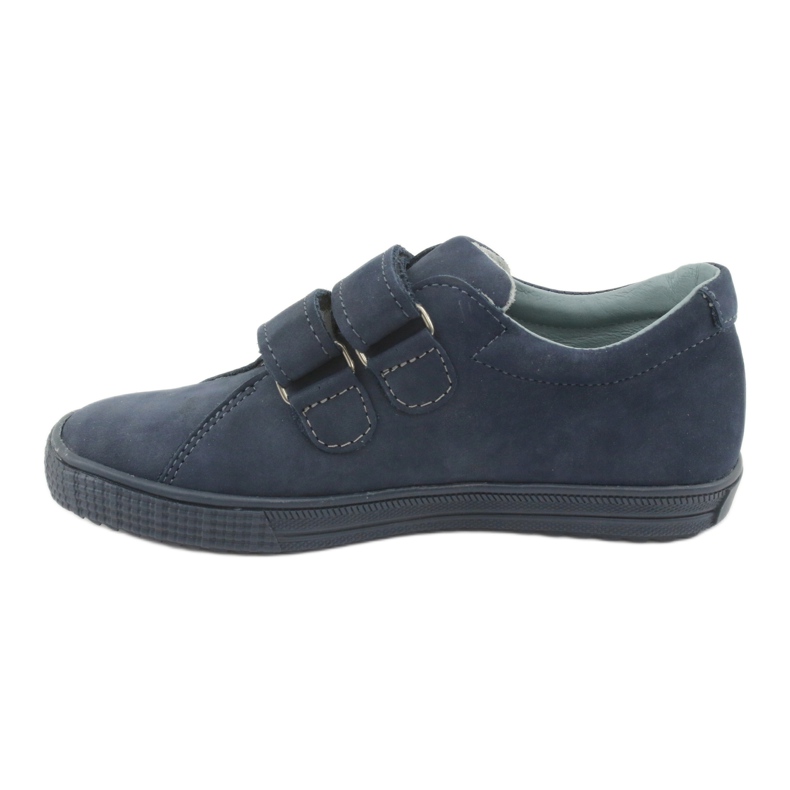 Mazurek Leder Boys Schuhe für Klettverschluss 268 Marineblau 2