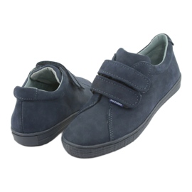 Mazurek Leder Boys Schuhe für Klettverschluss 268 Marineblau 4
