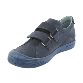 Jungenschuhe, Klettverschluss Mazurek 1267 marineblau navy blau 2