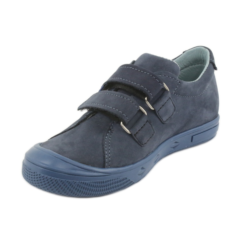 Jungenschuhe, Klettverschluss Mazurek 1267 marineblau navy blau 2