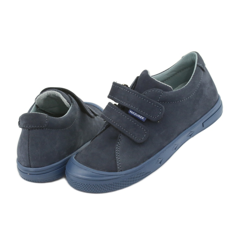 Jungenschuhe, Klettverschluss Mazurek 1267 marineblau 4