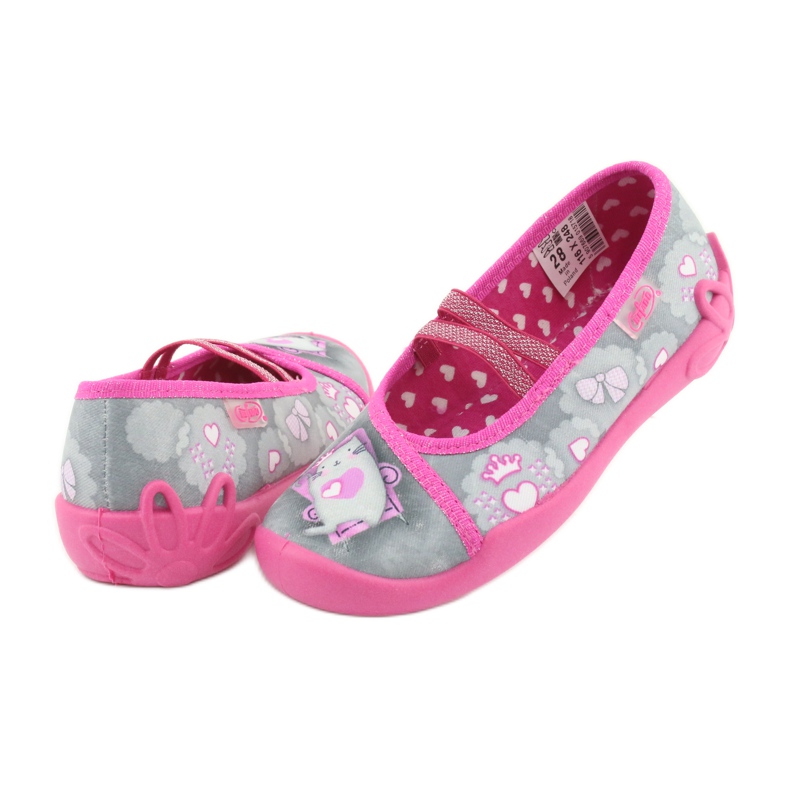 Befado Kinderschuhe 116X248 rosa grau 4