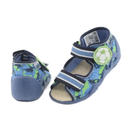 Befado gelbe Kinderschuhe 350P002 navy blau blau grün 4
