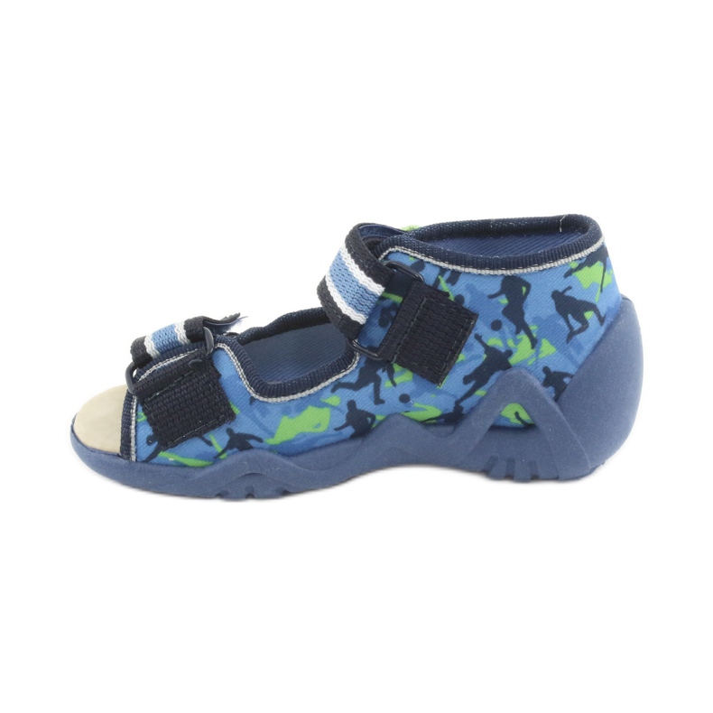 Befado gelbe Kinderschuhe 350P002 marineblau blau grün 2