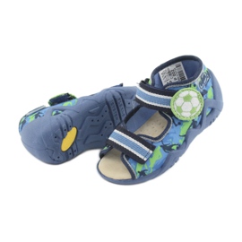 Befado gelbe Kinderschuhe 350P002 marineblau blau grün 5