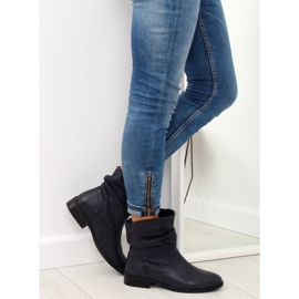Marineblaue Stiefel für Damen 1127-PA DK.BLUE 1