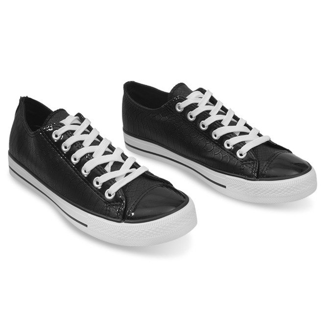 Sport-Sneakers Leder Ydb Schwarz 1