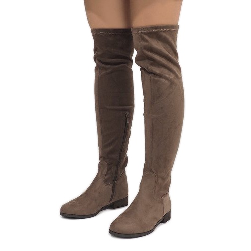 Taupe Stiefel für Damen 3037-49 mehrfarbig 1
