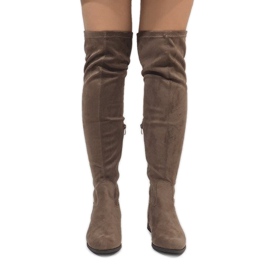 Taupe Stiefel für Damen 3037-49 mehrfarbig 2