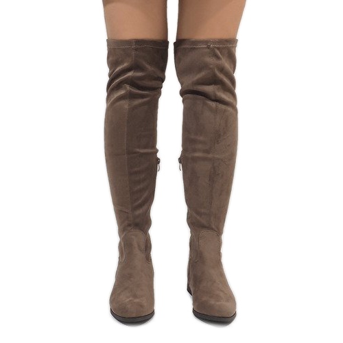 Taupe Stiefel für Damen 3037-49 mehrfarbig 2