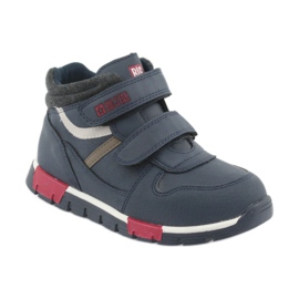Sportschuhe mit Klettverschluss Big Star 374065 marineblau weiß rot 1