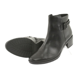 Caprice Damen -Lederstiefel mit Stollen 25433 Schwarz 4