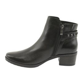 Caprice Damen -Lederstiefel mit Stollen 25433 Schwarz 2