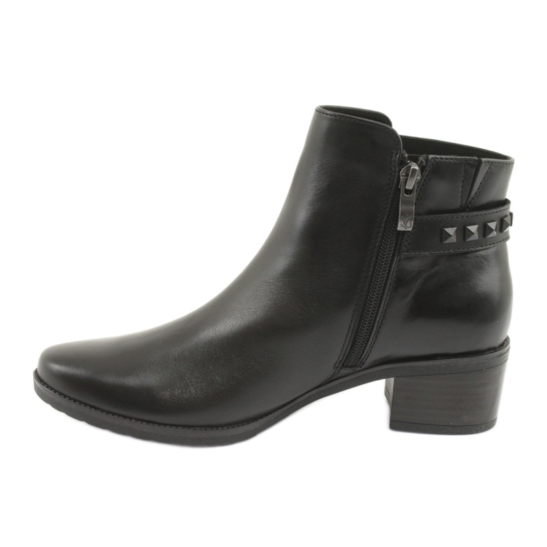 Caprice Damen -Lederstiefel mit Stollen 25433 Schwarz 2
