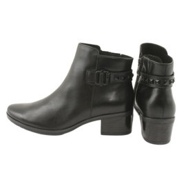 Caprice Damen -Lederstiefel mit Stollen 25433 Schwarz 5
