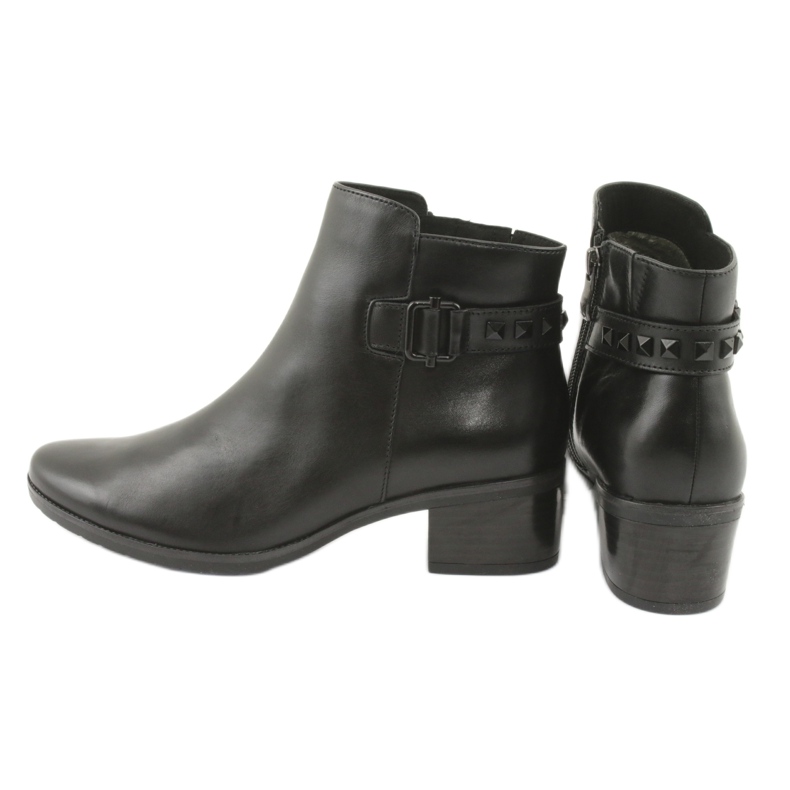 Caprice Damen -Lederstiefel mit Stollen 25433 Schwarz 5