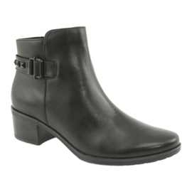 Caprice Damen -Lederstiefel mit Stollen 25433 Schwarz 1