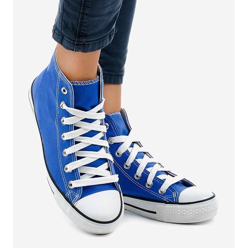 Blaue klassische hohe Sneakers DTS8222-14 2