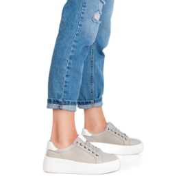 Kylie Sportschuhe auf der Plattform grau 2