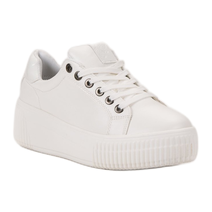 Kylie Sportschuhe auf der Plattform weiß 1