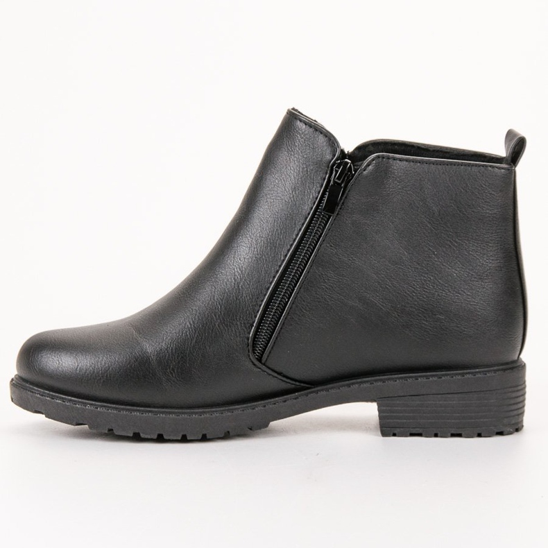SHELOVET Klassische schwarze Stiefel 1