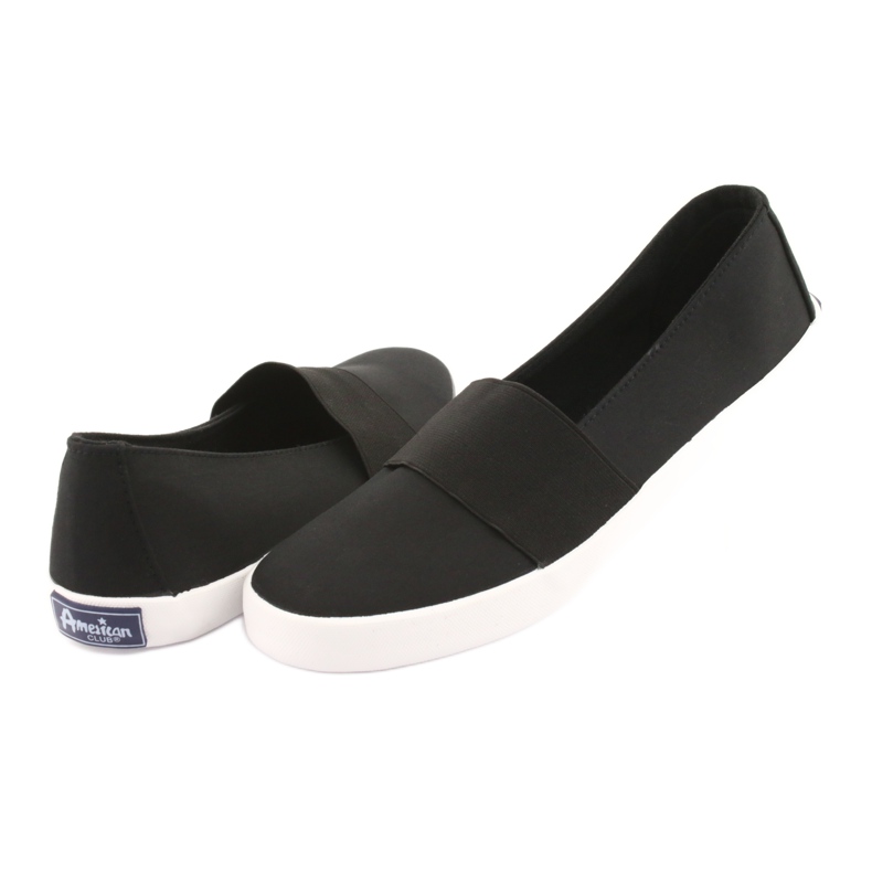 Schwarze American Club Slip-On-Sneakers 4
