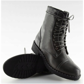 Graue Stiefel mit Nieten grau B0-193 Grau 1