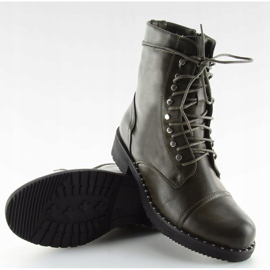 Grüne Stiefel mit Nieten B0-193 Grün 1