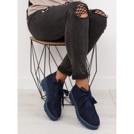 Marineblaue Stiefel für Damen LL219 Blau 1