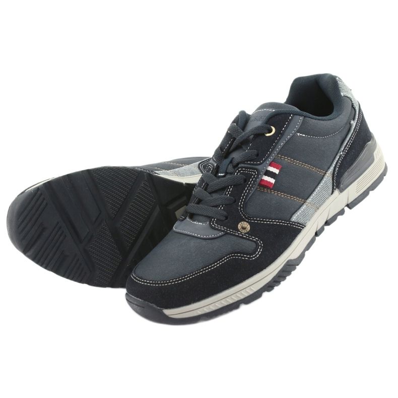 American Club AA08 marineblaue Sportschuhe grau 4