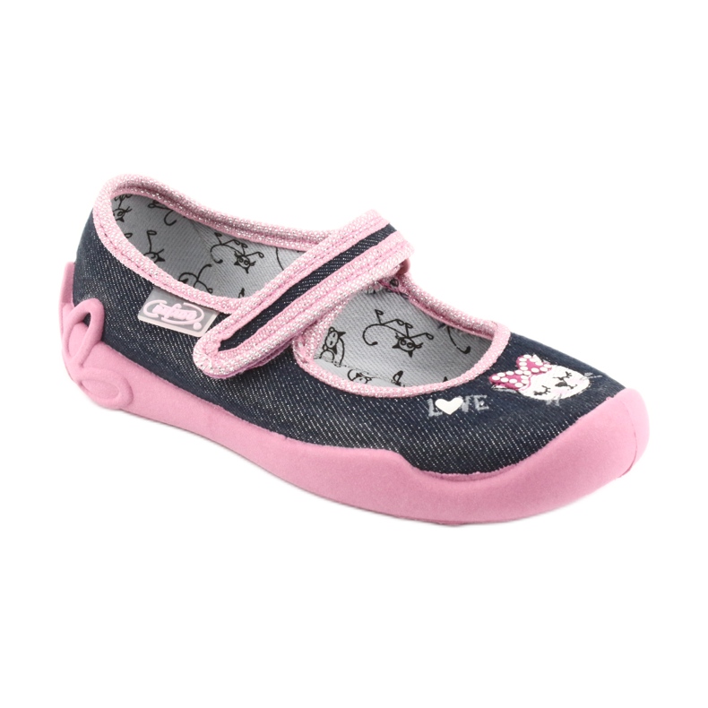 Befado Kinderschuhe 114X352 marineblau rosa 2