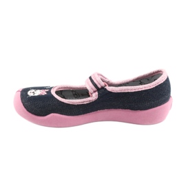 Befado Kinderschuhe 114X352 marineblau rosa grau 3