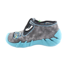 Befado Kinderschuhe 110P344 blau grau 2