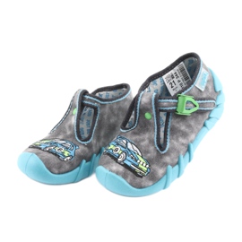 Befado Kinderschuhe 110P344 blau grau 3