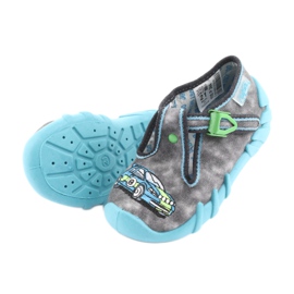 Befado Kinderschuhe 110P344 blau grau 5