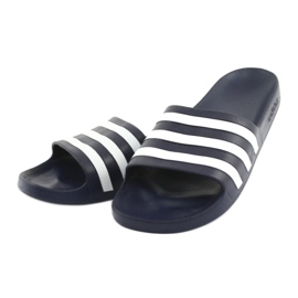 Adidas Adilette Aqua M F35542 Hausschuhe weiß marineblau 3