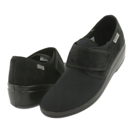 DR.ORTO Befado Damen-Slipper mit Klettverschluss, PU 033D002, schwarz 3