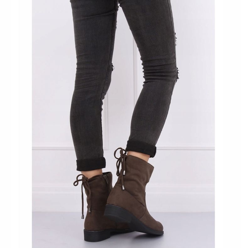 Grüne Damenstiefel in Khaki 7378-PA Grün 1