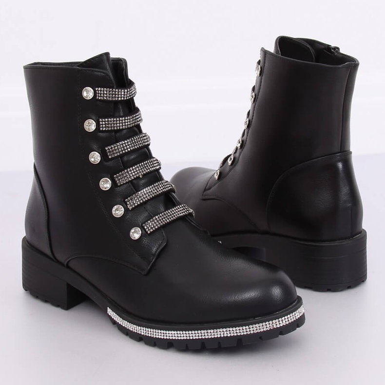 Schwarze Militärstiefel CH1818-1 Schwarz 1