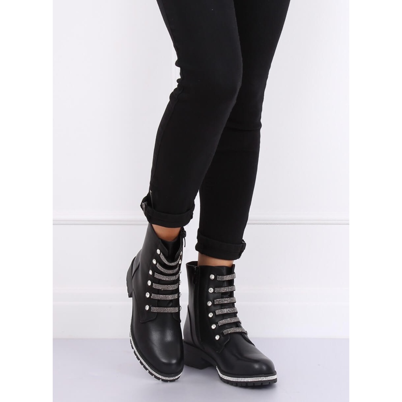 Schwarze Militärstiefel CH1818-1 Schwarz 2