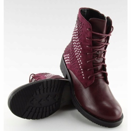 FC-H65 Wine kastanienbraune Stiefel für Damen rot 2