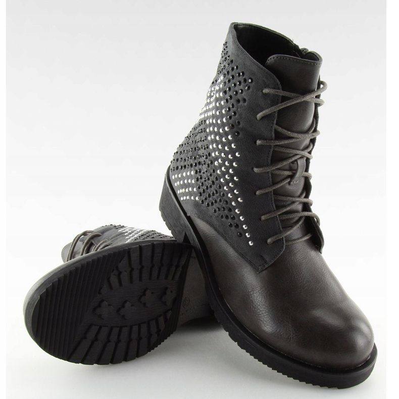 Graue Damenstiefel grau FC-H65 Grau 2