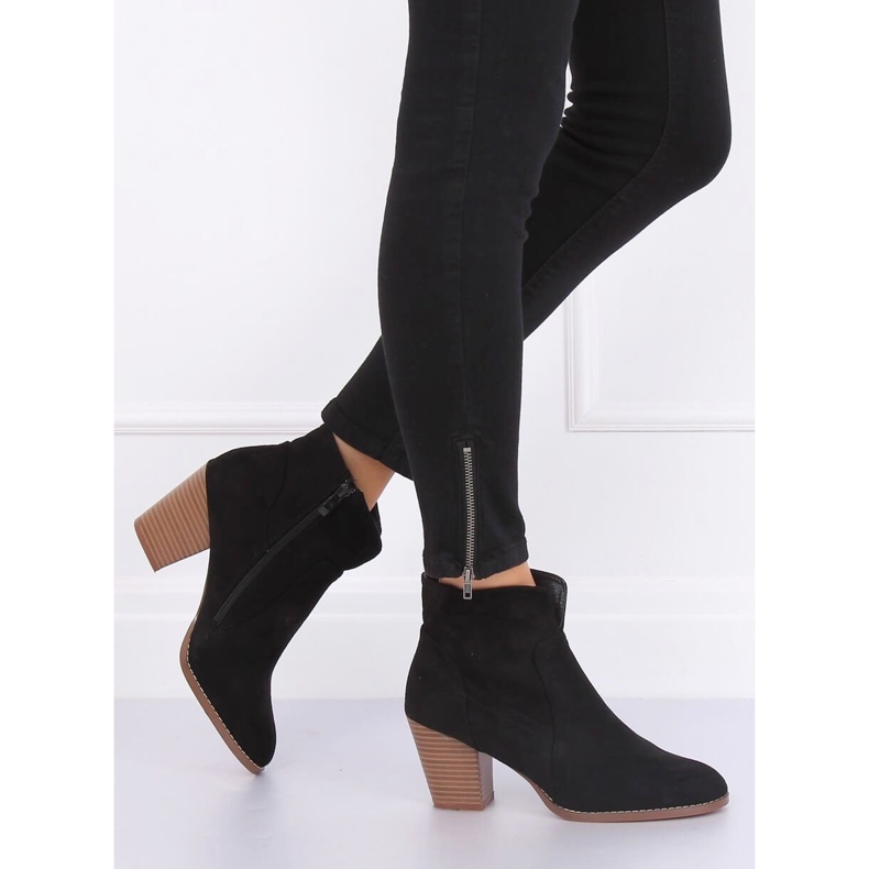 Schwarze Stiefel mit hohen Absätzen YL96006 Schwarz 2