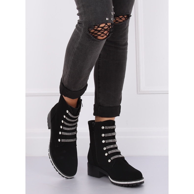 Schwarze Militärstiefel CH1818-2 Schwarz 1