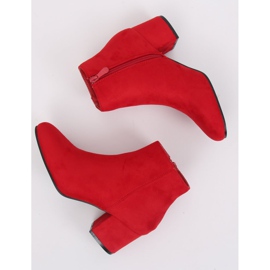 Rote Stiefel mit niedrigem Absatz YQ216P Rot 1