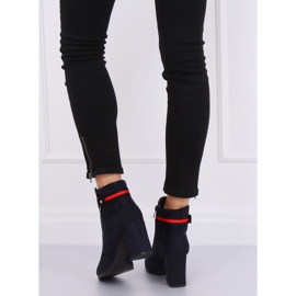 Marineblaue Stiefel mit hohen Absätzen NC923 Navy 1
