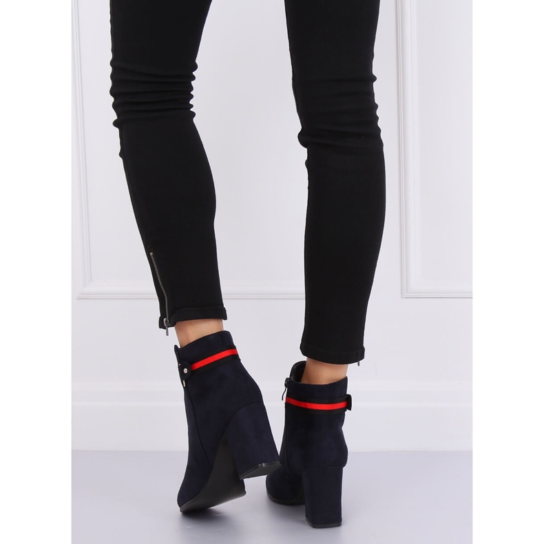 Marineblaue Stiefel mit hohen Absätzen NC923 Navy 1
