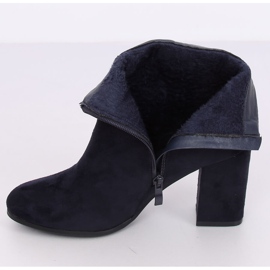 Marineblaue Stiefel mit hohen Absätzen NC923 Navy 2