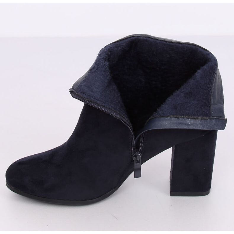 Marineblaue Stiefel mit hohen Absätzen NC923 Navy 2