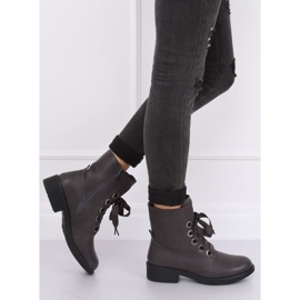 Grau Schnürstiefel grau ZX2805 Grau 1